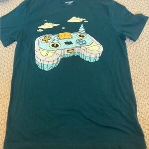 Old Navy Video Game Graphic T-Shirt - Teal